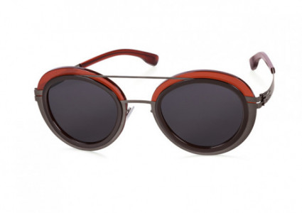 ic! berlin Cancan Sunglasses, Graphite-Merlot