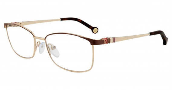 Carolina Herrera VHE114K Eyeglasses, Gold Mauve 0E78