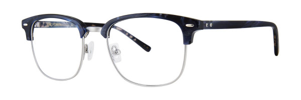 Zac Posen Henley Eyeglasses, Navy Horn