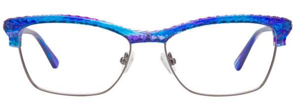 Paradox P5048 Eyeglasses, 080 - Marbled Purple & Dark Grey