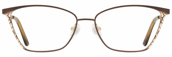Cote D'Azur CDA-268 Eyeglasses, 1 - Chocolate / Gold