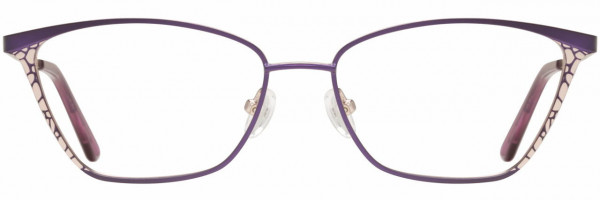 Cote D'Azur CDA-268 Eyeglasses, 2 - Plum / Rose Gold