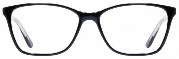 Elements EL-320 Eyeglasses, 3 - Black / Crystal