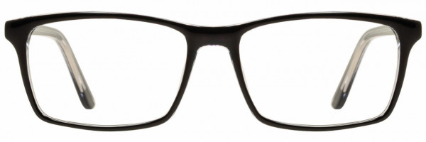 Elements EL-322 Eyeglasses, 3 - Black / Crystal