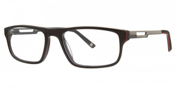Shaquille O’Neal QD 142Z Eyeglasses, 239 Black Red