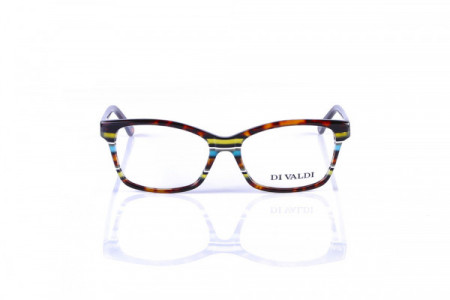 Di Valdi DV-TRENTO Eyeglasses, 60 Green, Brown, White