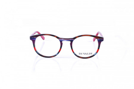 Di Valdi DV-TORINO Eyeglasses, 60 Multi Color, Red 