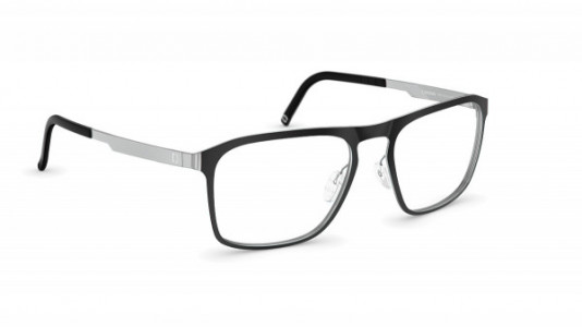 neubau Oskar Eyeglasses, 9010 Black ink/silver matte