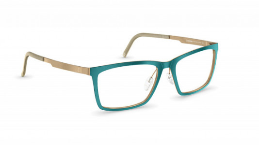 neubau Rene Eyeglasses, 5030 Ocean teal/gold matte
