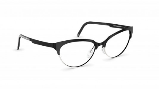 neubau Lotte Eyeglasses, 9440 Black ink/white matte