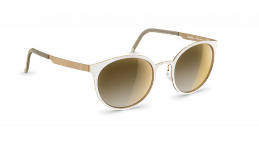 neubau Frida Sunglasses, 7640 White/gold matte