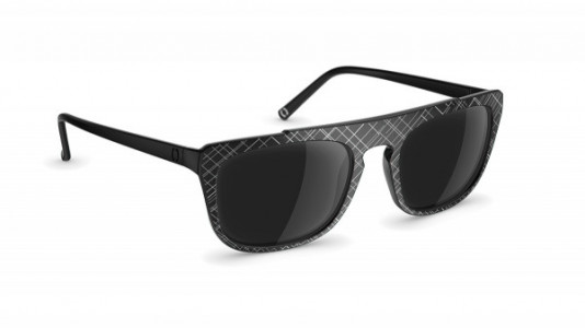 neubau Ruben Sunglasses, 9200 Black/white matte scribbled