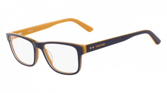 Calvin Klein CK18540 Eyeglasses, (415) NAVY/MAIZE