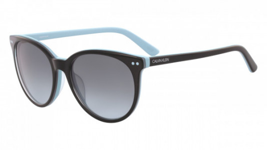 Calvin Klein CK18509S Sunglasses, (004) BLACK/LIGHT BLUE