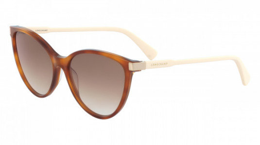 Longchamp LO624S Sunglasses, (220) HAVANA/IVORY
