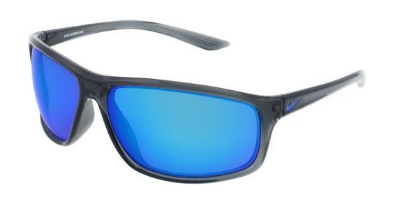 Nike NIKE ADRENALINE M EV1113 Sunglasses, (012) DARK GREY/GREY/BLUE MIRROR