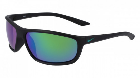 Nike NIKE RABID P EV1111 Sunglasses, (010) MT BLACK/POLAR GREY W GREEN MI