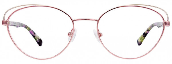 EasyClip EC501 Eyeglasses, 030 - Satin Light Pink & Silver