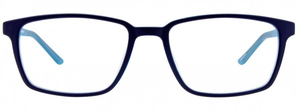 CoolClip CC843 Eyeglasses, 050 - Navy Blue & Light Blue