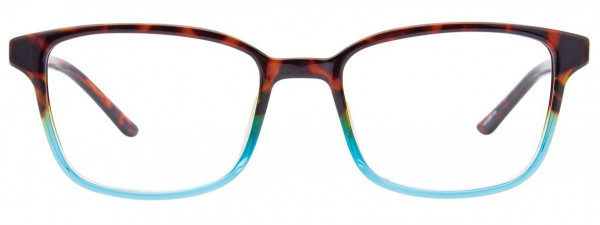 Cargo C5050 Eyeglasses, 050 - Crystal Blue & Dark Demi Amber