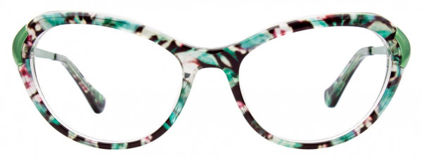 Paradox P5050 Eyeglasses, 060 - Green Marbled & Green