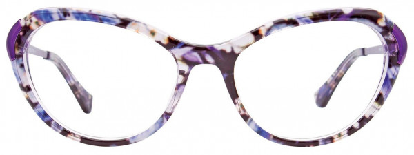 Paradox P5050 Eyeglasses, 080 - Violet Marbled & Violet