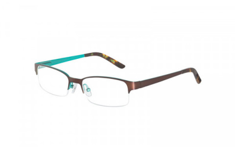 Bloom Optics BL ANNA Eyeglasses, BRN/GRN Brown on Green