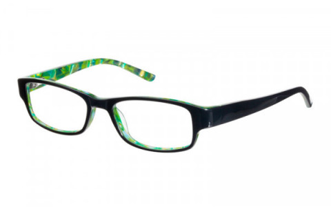 Bloom Optics BL MILA Eyeglasses, BLKGRN Black/Green