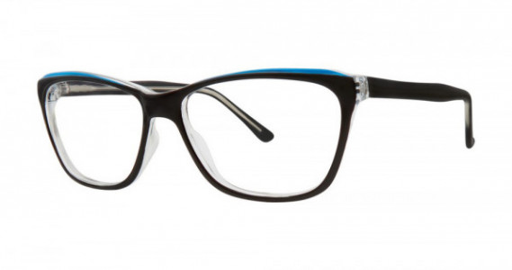 Modern Optical BETWEEN Eyeglasses, Black/Blue
