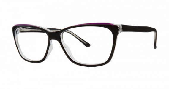 Modern Optical BETWEEN Eyeglasses, Black/Plum