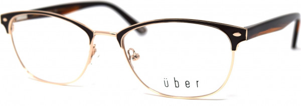 Uber Belair Eyeglasses, Brown/Gold (new color)