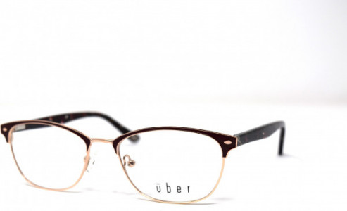 Uber Belair Eyeglasses, Burgundy/Gold (new color)