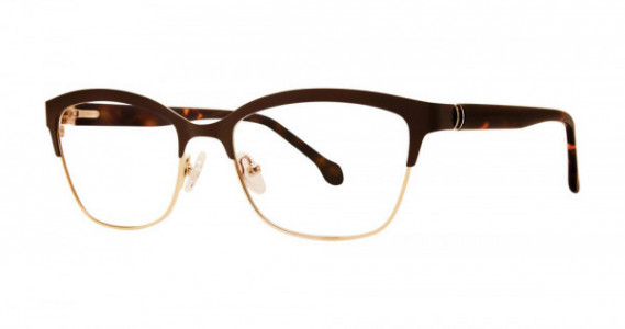 Modern Art A399 Eyeglasses, Matte Brown/Gold