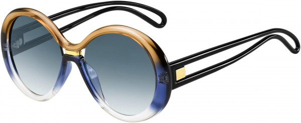 Givenchy GV 7105/G/S Sunglasses, 0IPA Shiny Brown Blue