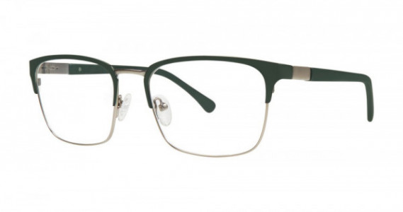 Big Mens Eyewear Club BIG BONUS Eyeglasses, Matte Green/Gunmetal