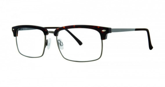 Big Mens Eyewear Club BIG RAISE Eyeglasses, Tortoise/Gunmetal