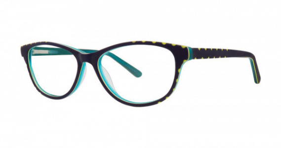 Fashiontabulous 10X249 Eyeglasses, Navy/Teal Matte