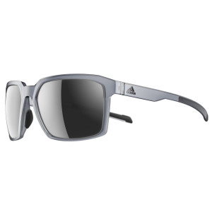 adidas evolver ad44 Sunglasses, 6500 GREY TRANSPARENT/CHROME