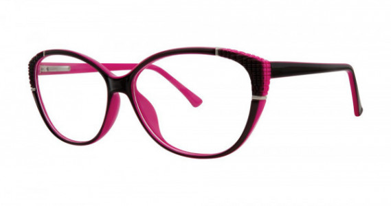 Modern Times FEARLESS Eyeglasses, Black/Fuchsia