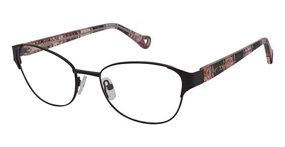 Betsey Johnson GLITZ Eyeglasses, BLACK