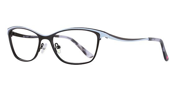Betsey Johnson SIZZLE Eyeglasses, BLACK
