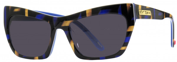 Betsey Johnson 158103 Sunglasses, Black Blue