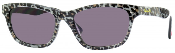 Betsey Johnson 158105 Sunglasses, Grey Leopard