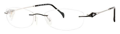 Stepper 7295 SI Eyeglasses, Black Silver F092