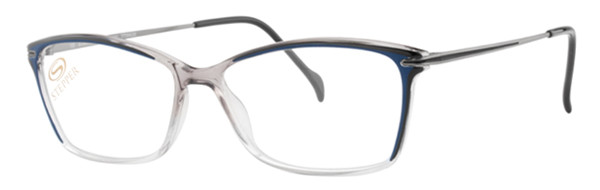 Stepper 30070 SI Eyeglasses, Black Clear F920