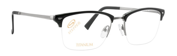 Stepper 60141 SI Eyeglasses, Silver Black F029