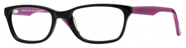 Wildflower Jojo Eyeglasses, Black Plum