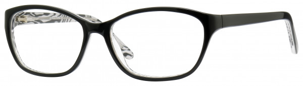Value Collection 96 Structure Eyeglasses, Black