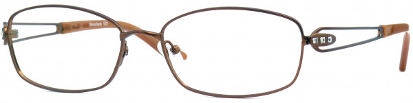 Value Collection 121 Structure Eyeglasses, Brown