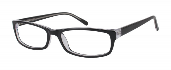 Value Collection 140 Structure Eyeglasses, Black